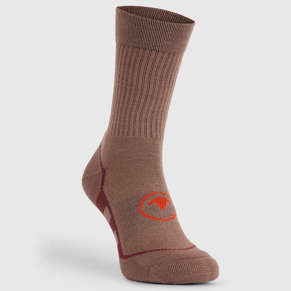 Merino Blend Hiking Socks (3 Pack - Bran)