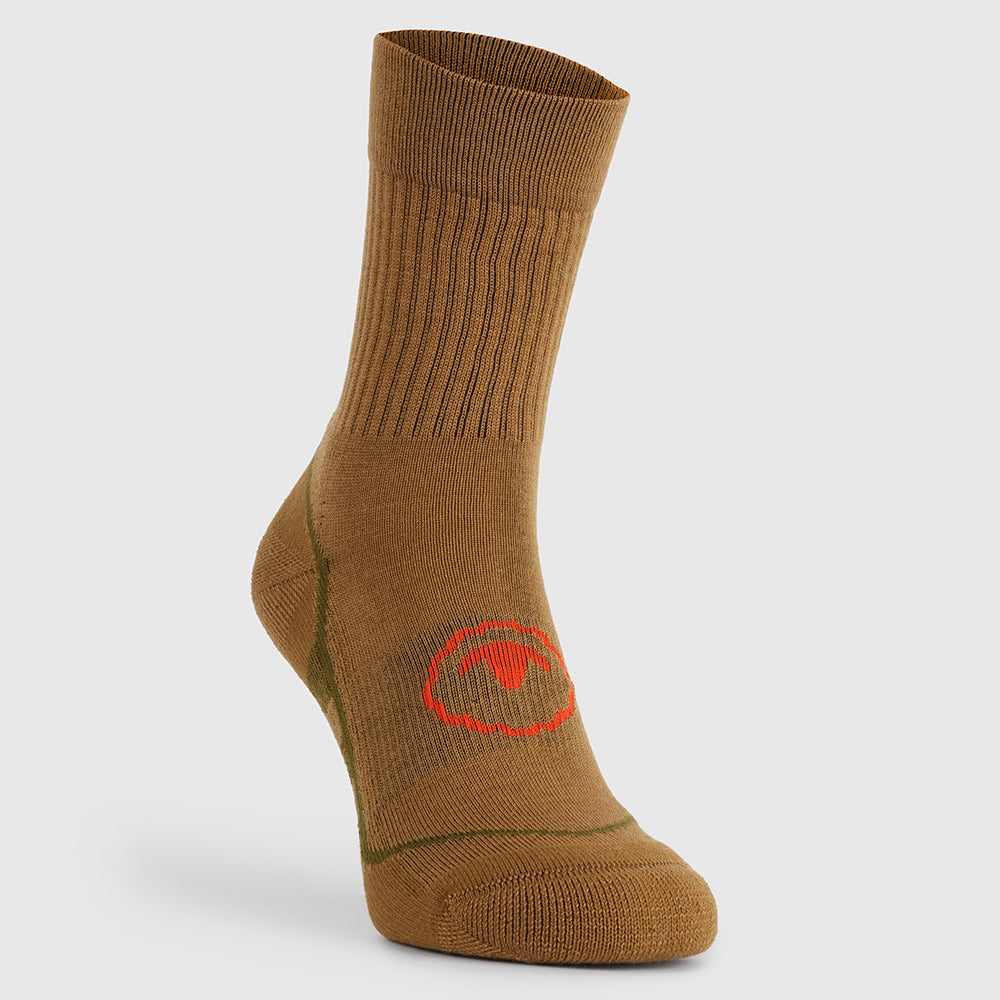 Merino Blend Hiking Socks (3 Pack - Dull Gold)