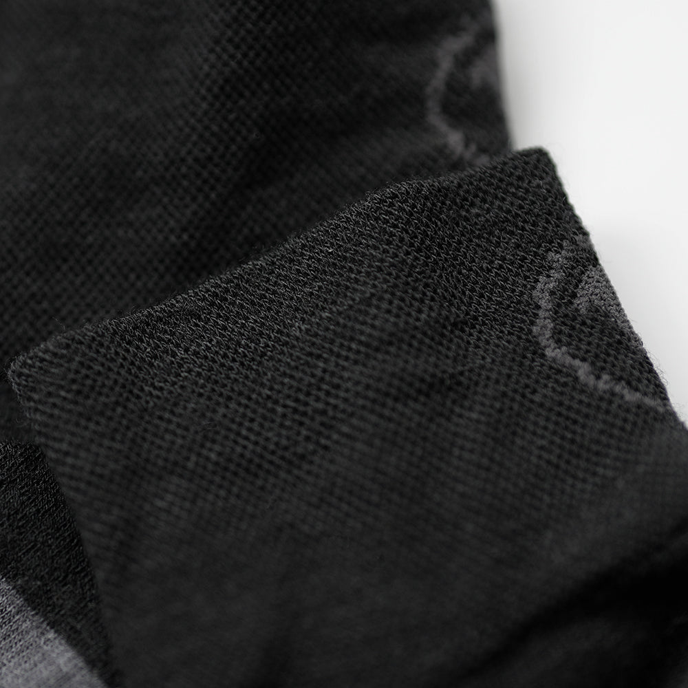 Mélange Mérinos Sports Socks (3 Pack - Black)