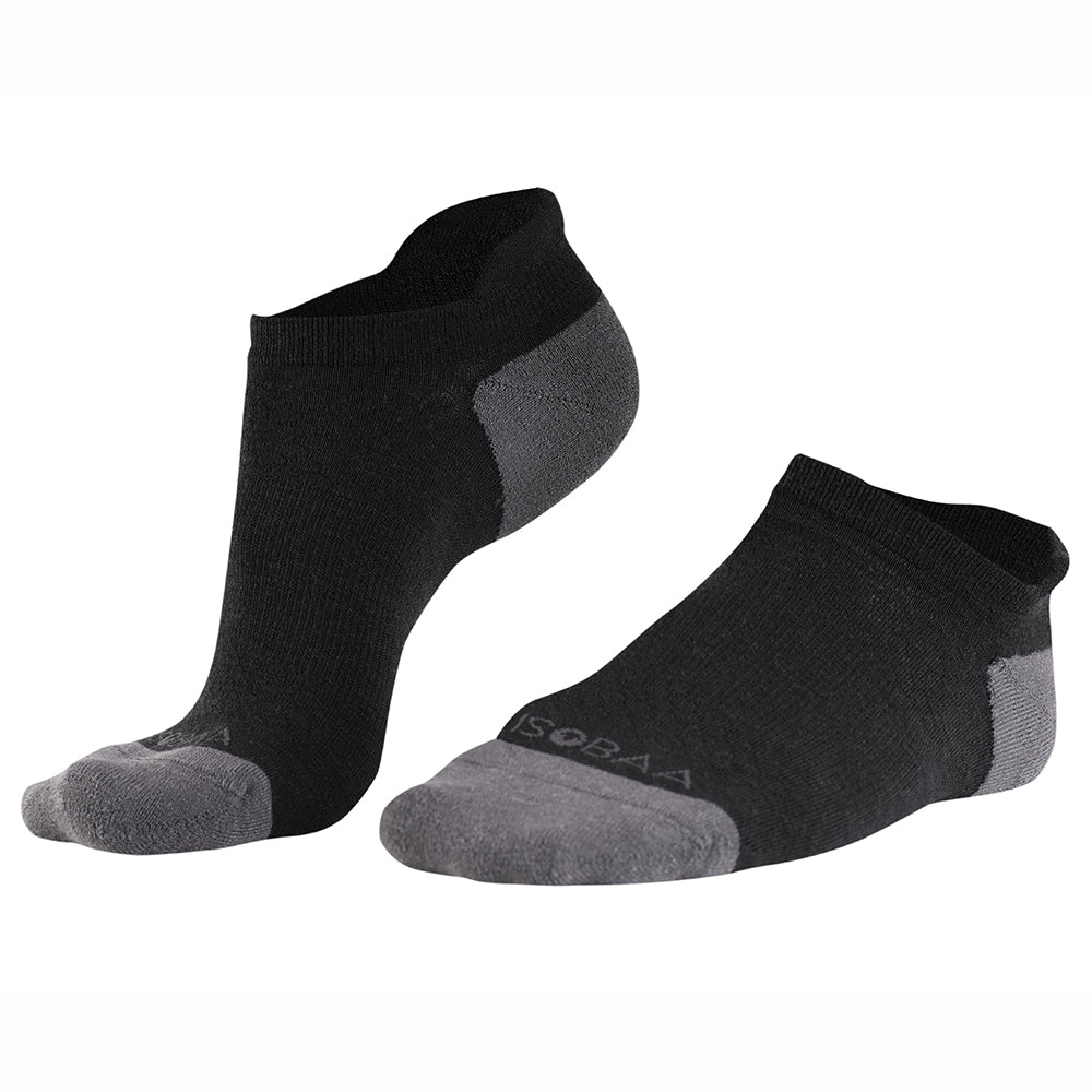 Merino Blend Trainer Socken (3 Pack - Black)
