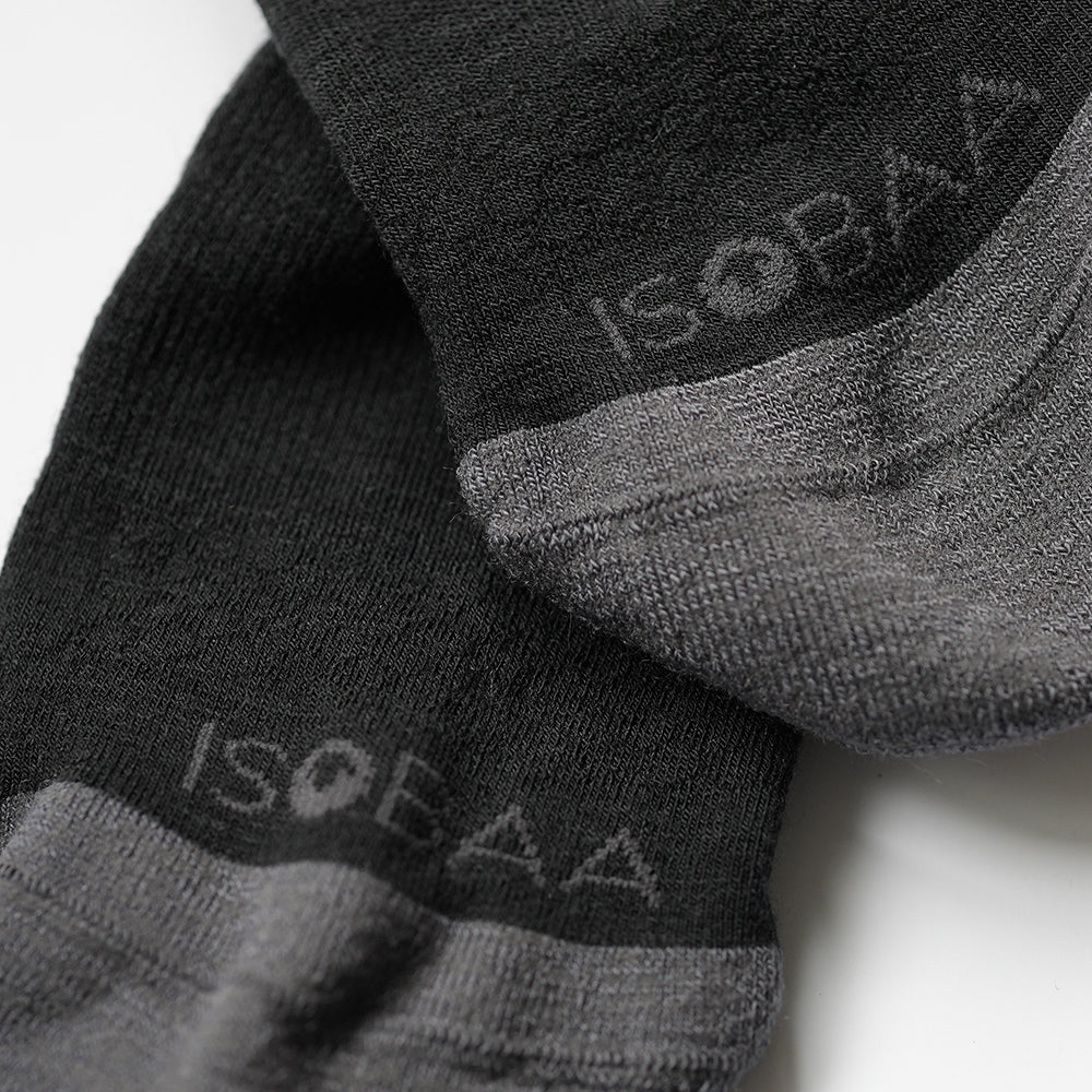 Merino Blend Trainer Socken (3 Pack - Black)