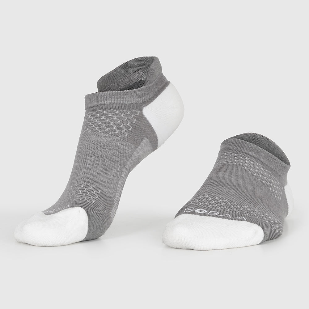 Merino Blend Trainer Socks (3 Pack - Charcoal)