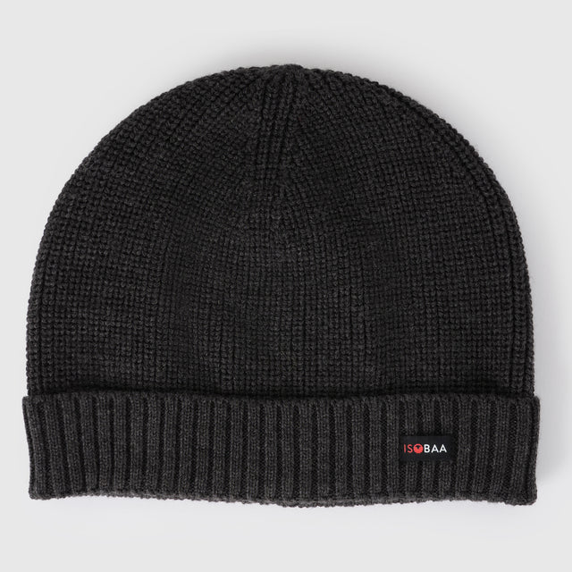 Merino Fisherman Beanie (Chocolate)