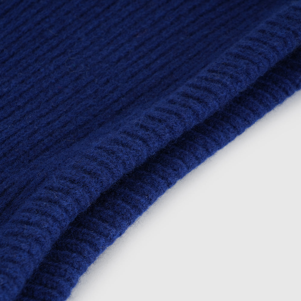 Merino Knitted Hood (Navy)