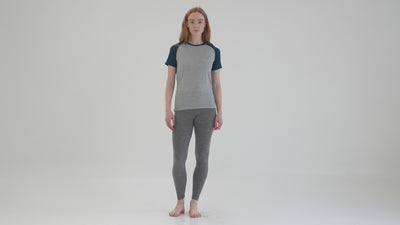 Womens Merino 200 Tights (Charcoal) | align: 45% 50% | Model: Sophie