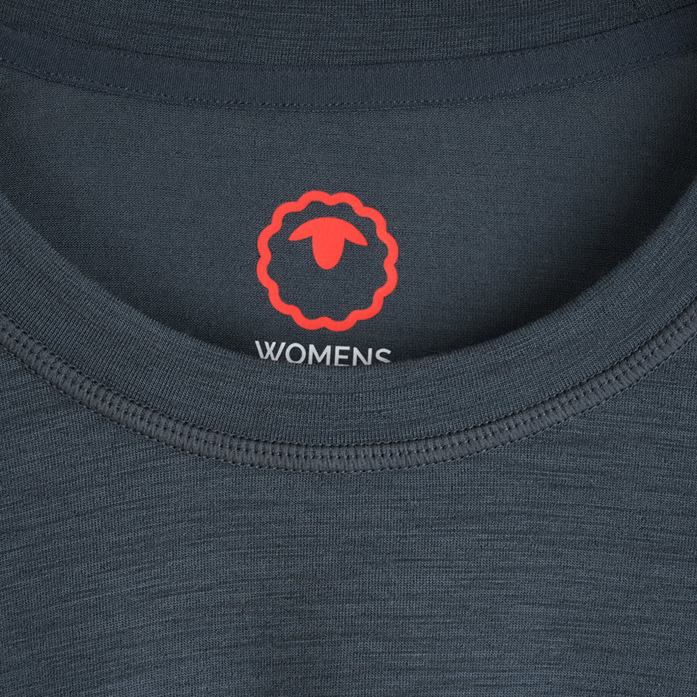 Womens Merino Blend 125 Ultrafine LS Crew (Turbulence)