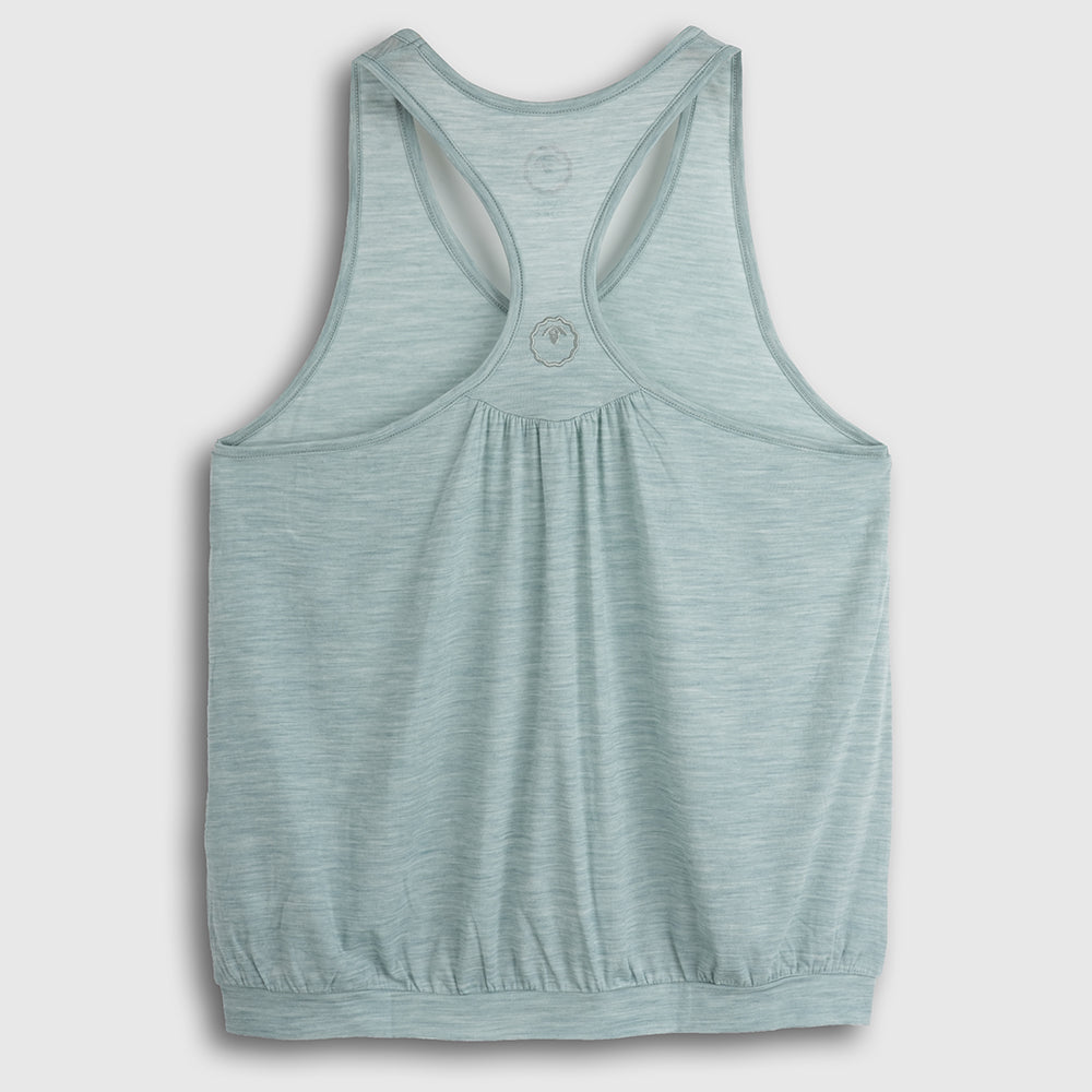 Womens Merino Blend 125 Ultrafine Racer Vest (Agave)