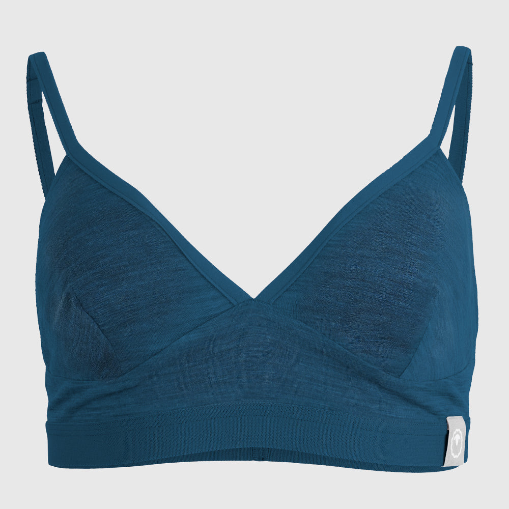 Womens Merino Blend 160 Bralette (Petrol)