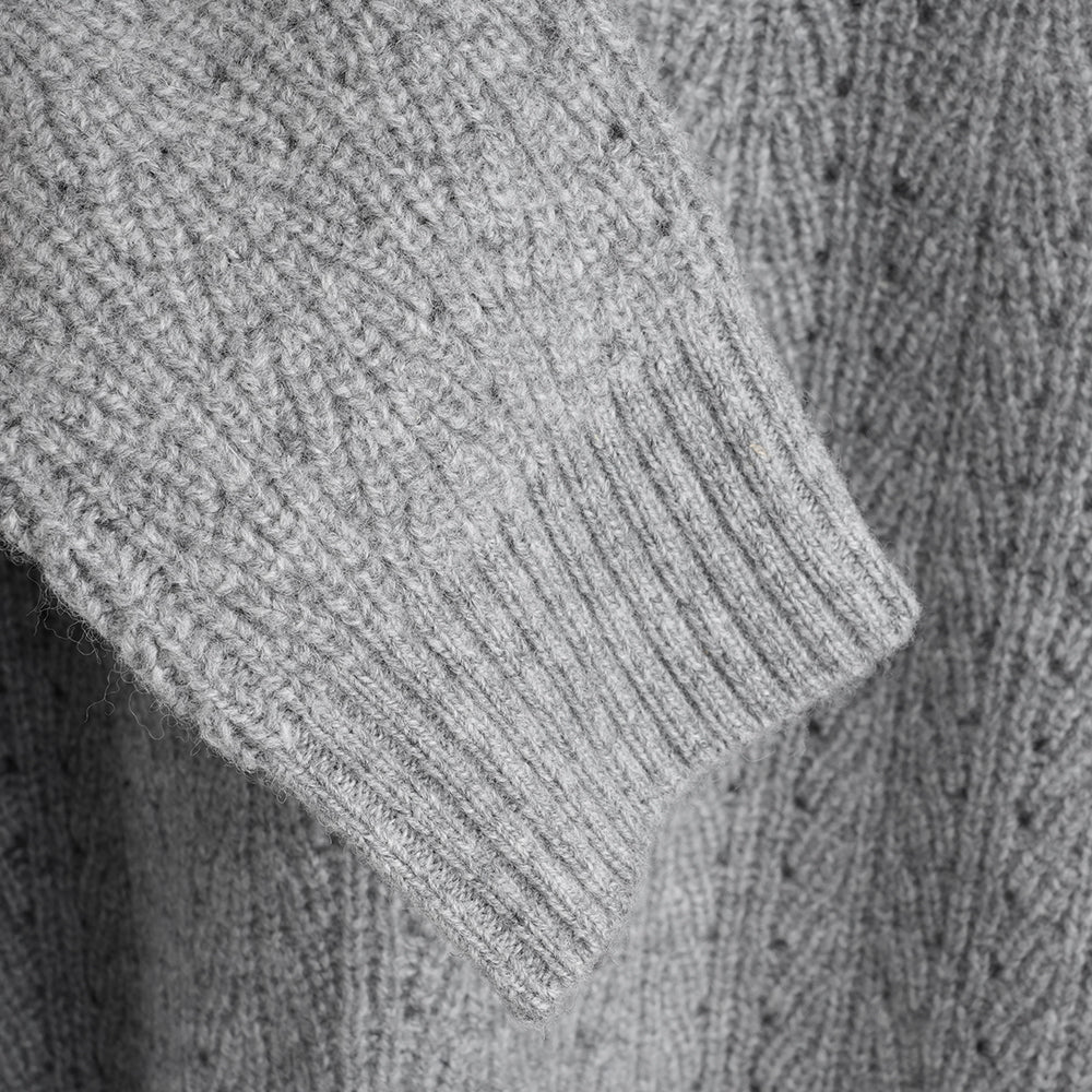 Femme Pull col rond en mérinos Clover (Heather)