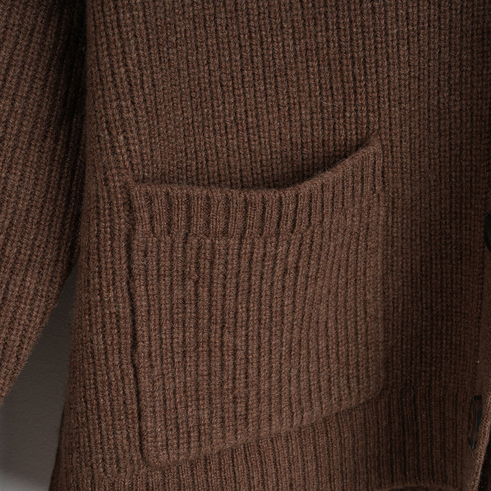 Damen Herdwick Merino Cardigan (Brown)