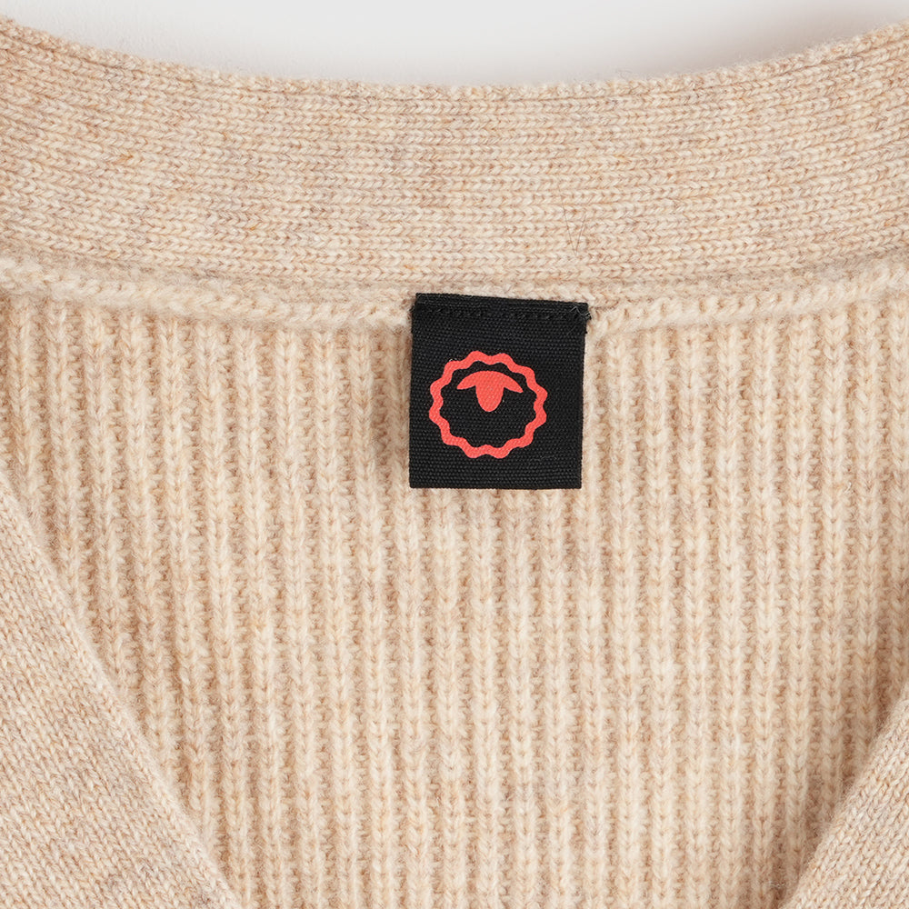 Womens Herdwick Merino Cardigan (Oatmeal)