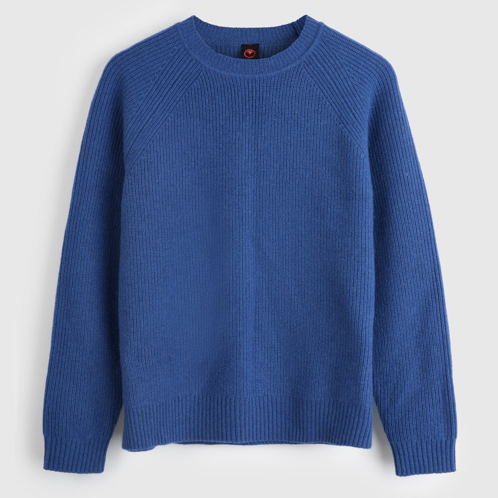 Womens Herdwick Merino Crew Sweater (Denim)