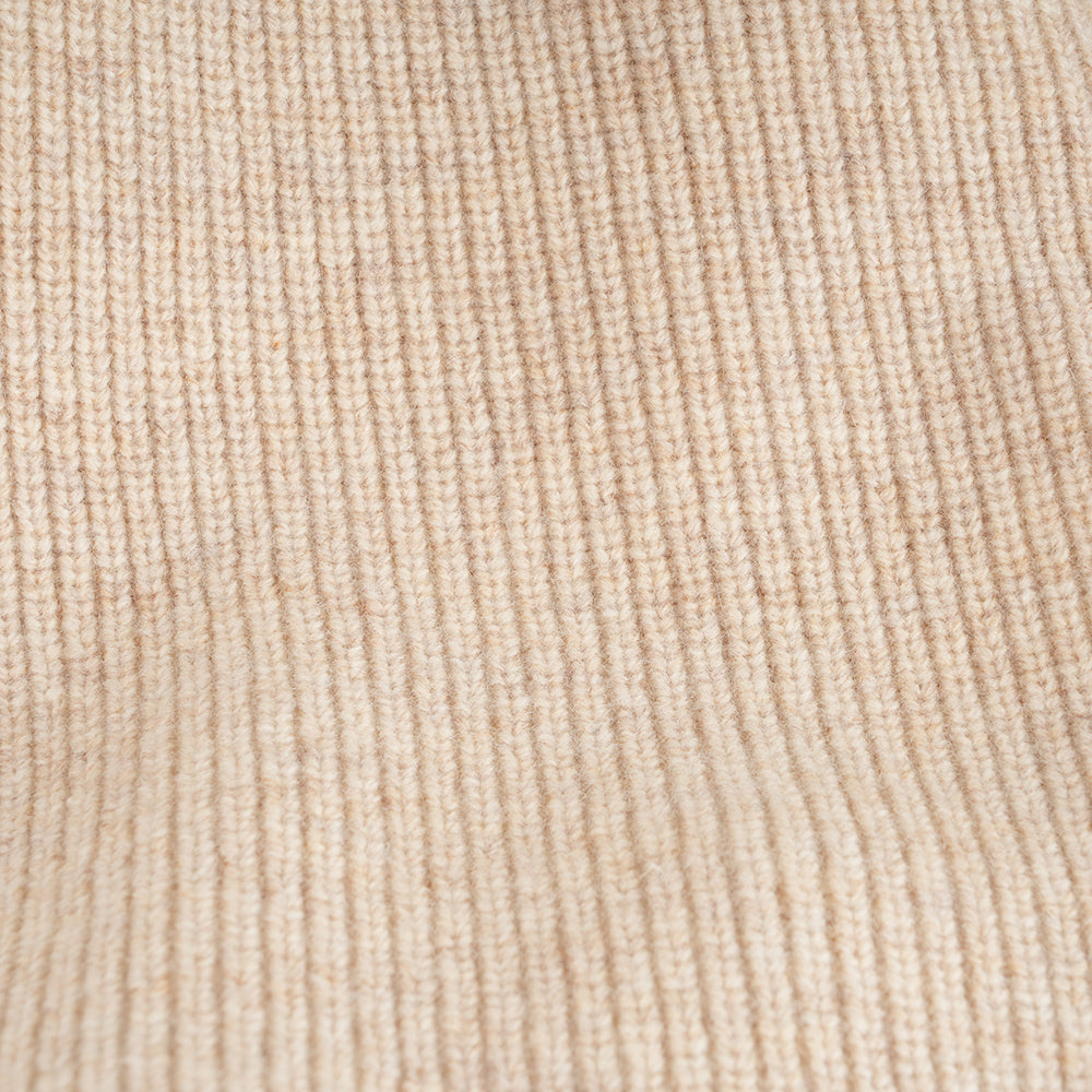 Femme Pull col rond en mérinos Herdwick (Oatmeal)
