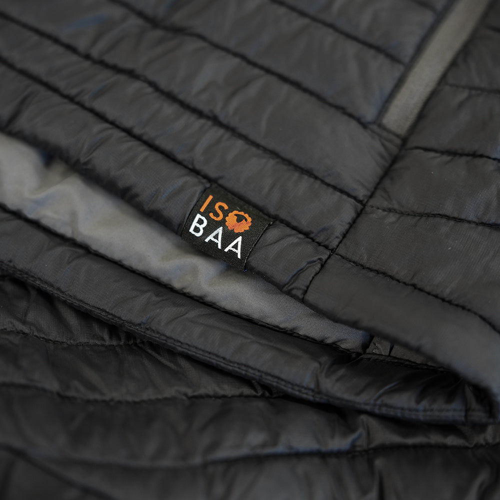 Isobaa Womens Merino Wool Insulated Jacket (Black/Smoke)