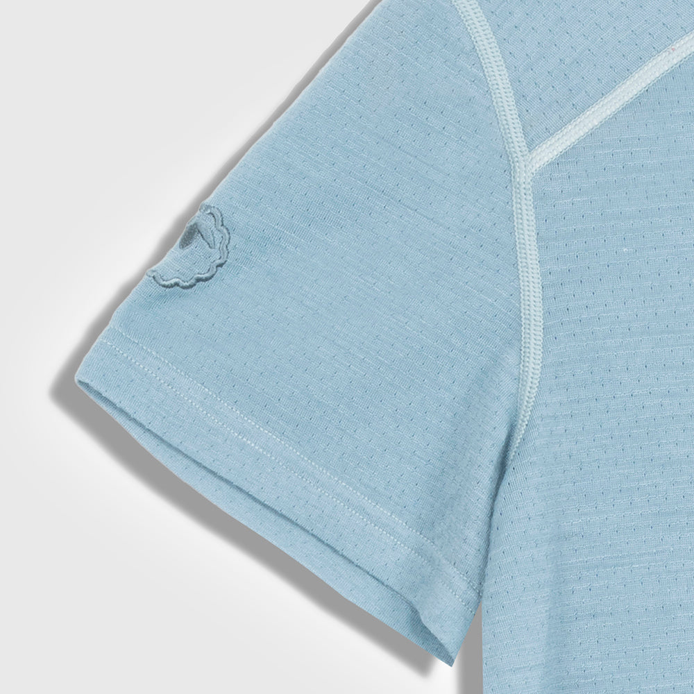 Active Blend Crew – product detail, mesh knit texture