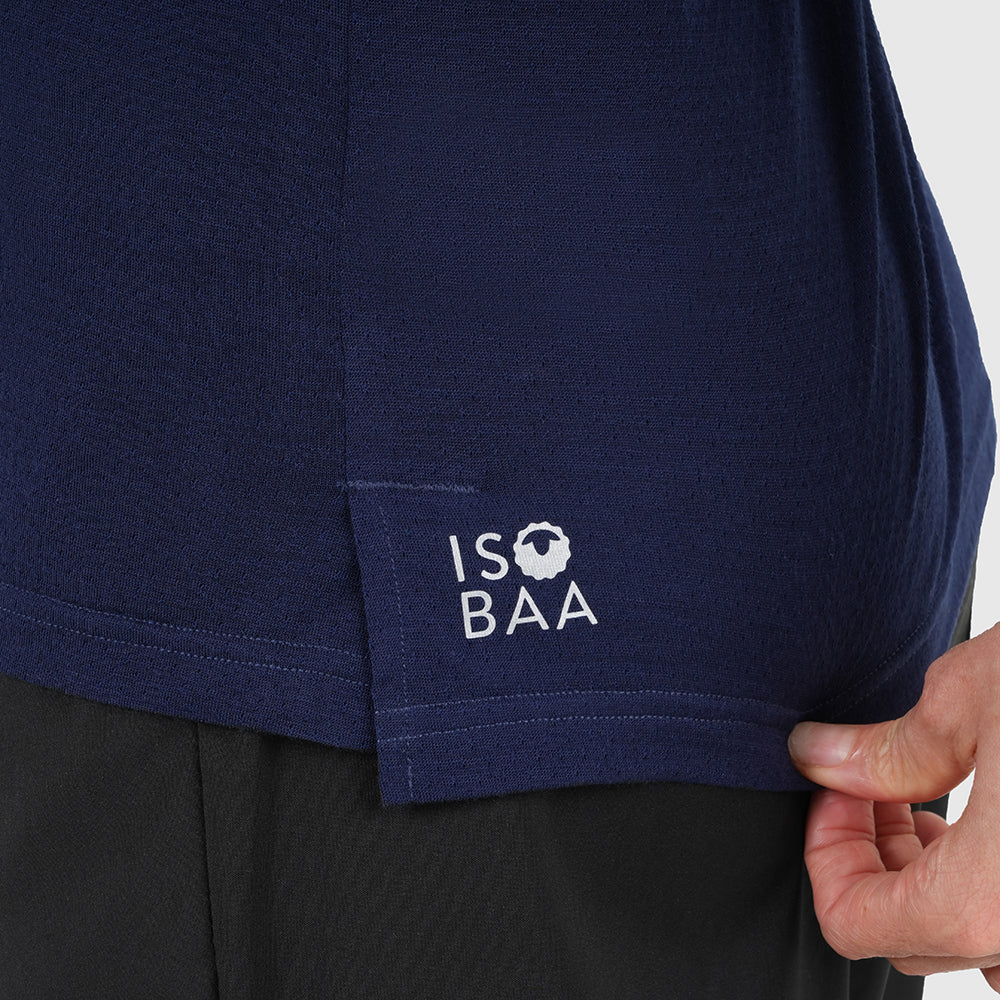 Womens Merino 150 Active Blend Short Sleeve Crew (Navy)
