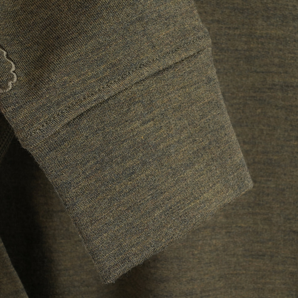 Womens Merino 260 Lounge Sweatshirt (Dark Olive)