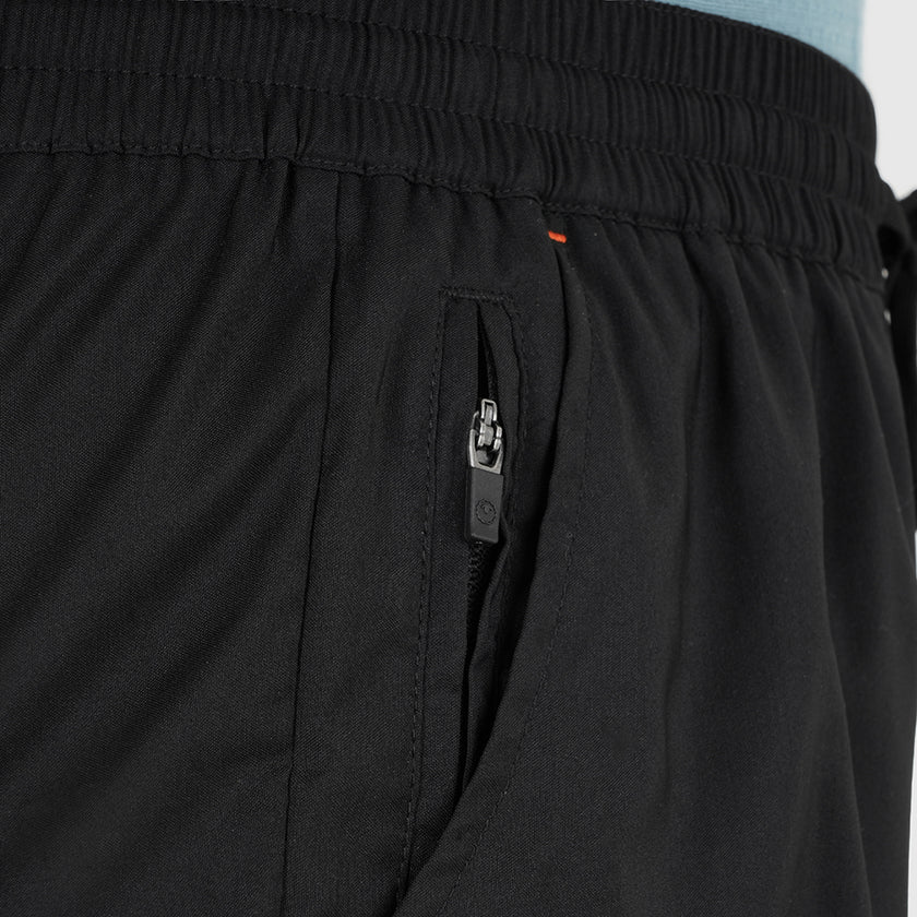 Womens Merino Active Blend Travel Shorts (Black)