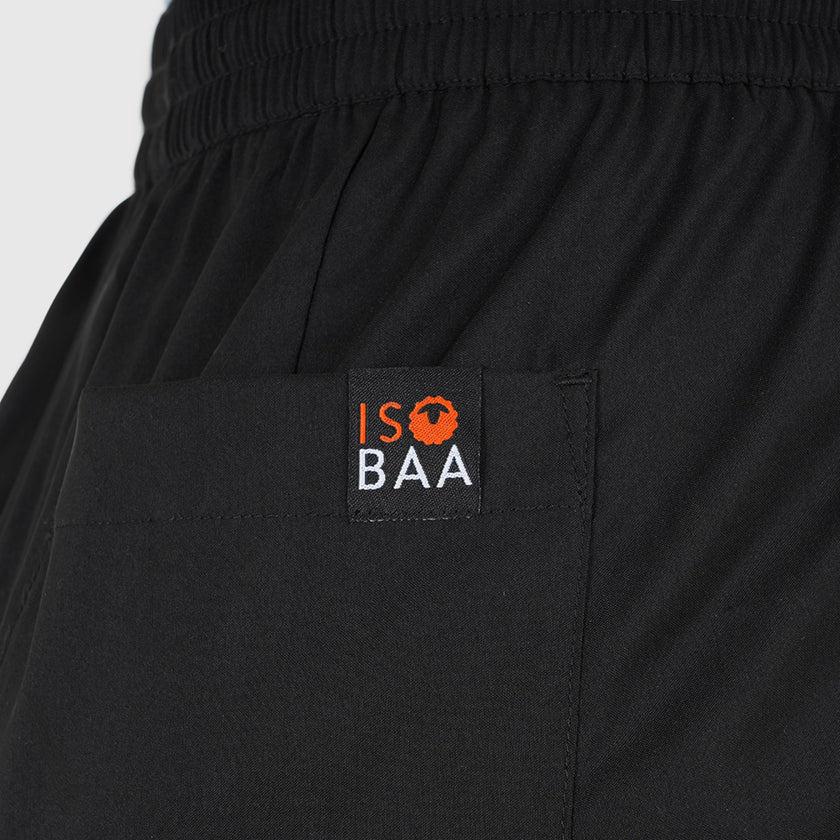 Womens Merino Active Blend Travel Shorts (Black)