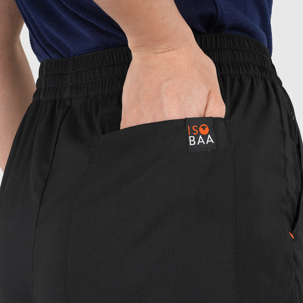 Womens Merino Active Blend Travel Trousers (Black)