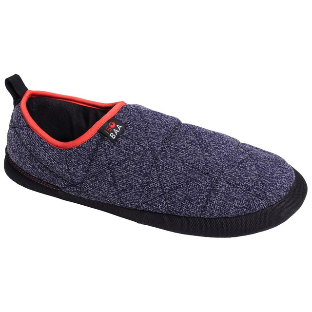 Isobaa | Merino Blend Travel Slippers (Navy Melange) | Slip into ultimate comfort after a long day with Isobaa's Merino travel slippers.