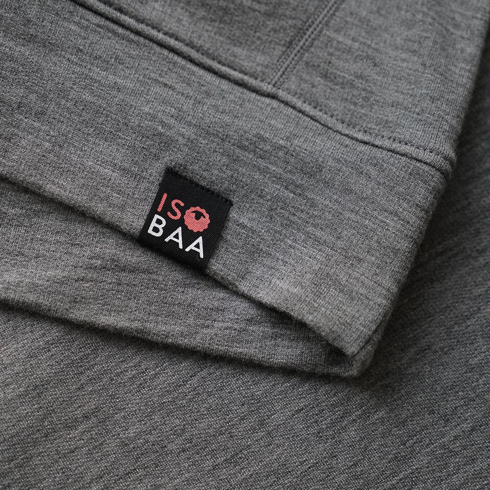 Isobaa | Womens Merino 260 Lounge Sweatshirt (Charcoal) | The ultimate 260gm Merino wool sweatshirt – Your go-to for staying cosy after chilly runs, conquering weekends in style, or whenever you crave warmth without bulk.