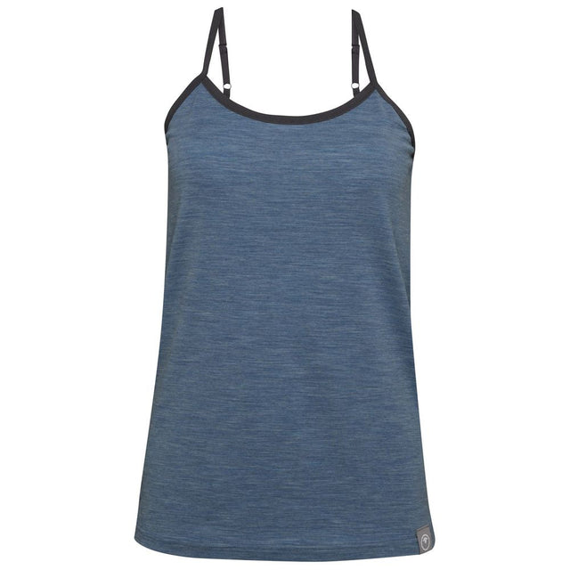 Isobaa | Womens Merino Blend 160 PJ Cami (Ocean Melange) | Indulge in cosy evenings and restful nights with Isobaa's Merino blend cami.