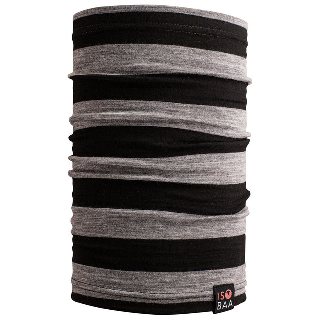 Isobaa | Merino 180 Neck Warmer (Charcoal/Black) | Beat the winter chill with Isobaa's superfine Merino wool neck warmer.