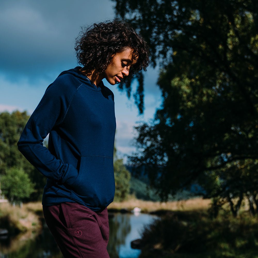 Merino 260 Lounge Hoodie (Navy/Smoke)
